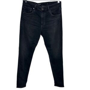 Ag Adriano Goldschmied The Farrah Skinny Ankle Black Jeans Women Size 30R